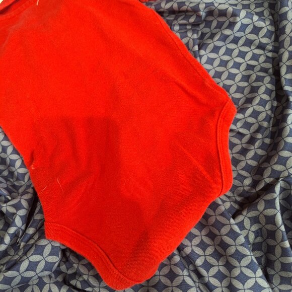 jumping beans red onesie 6 to 9 months dog on front - Picture 5 of 9